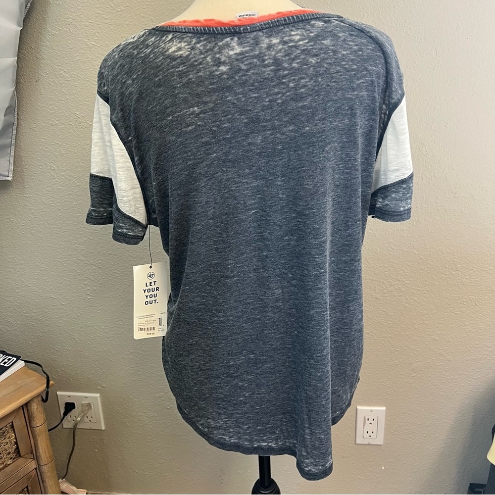 Denver Broncos Fade Out Boyfriend T-Shirt - Picture 3 of 7